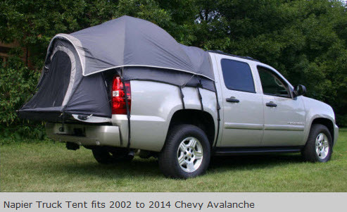 Napier Truck tent for chevy avalanche